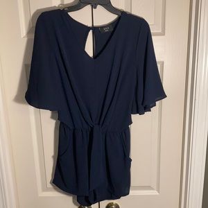 VICI Collection Dressy Navy Romper